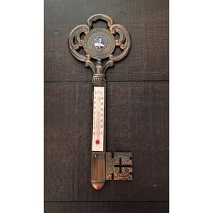 Vintage Key Thermometer Souvenir of Seattle Washington Space Needle Copper Tone‎